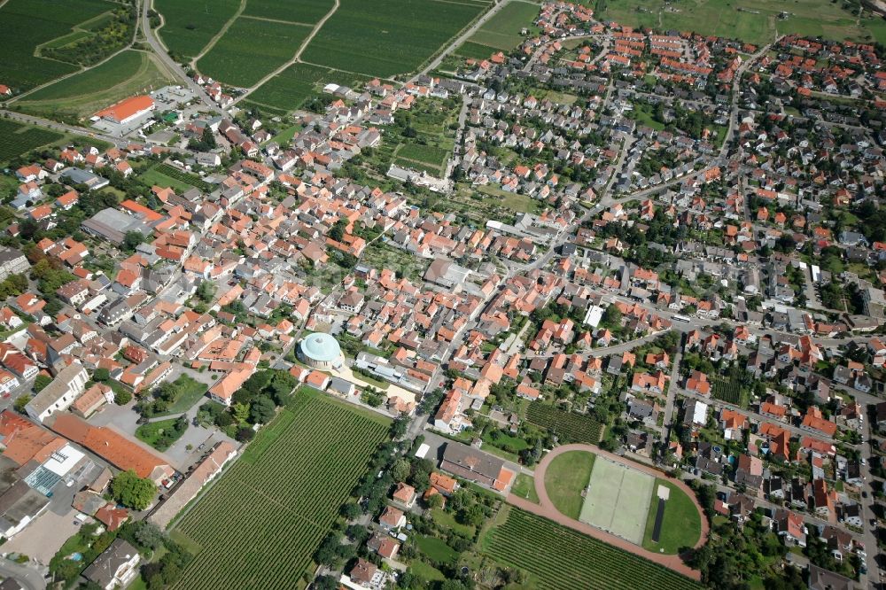 Aerial photograph Mußbach - Neustadt an der Weinstraße OT Mussbach in the state of Rhineland-Palatinate