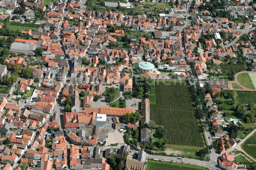 Aerial image Mußbach - Neustadt an der Weinstraße OT Mussbach in the state of Rhineland-Palatinate