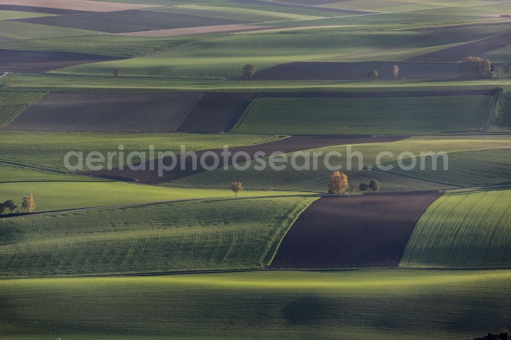 Essenbach from the bird's eye view: Lower bavarian agricultural landscape in Essenbach in Bavaria