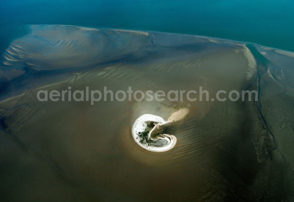 Norderney from above - View of the Lower Saxony Wadden Sea National Park of the same name at Norderney. He is a UNESCO World Heritage Site