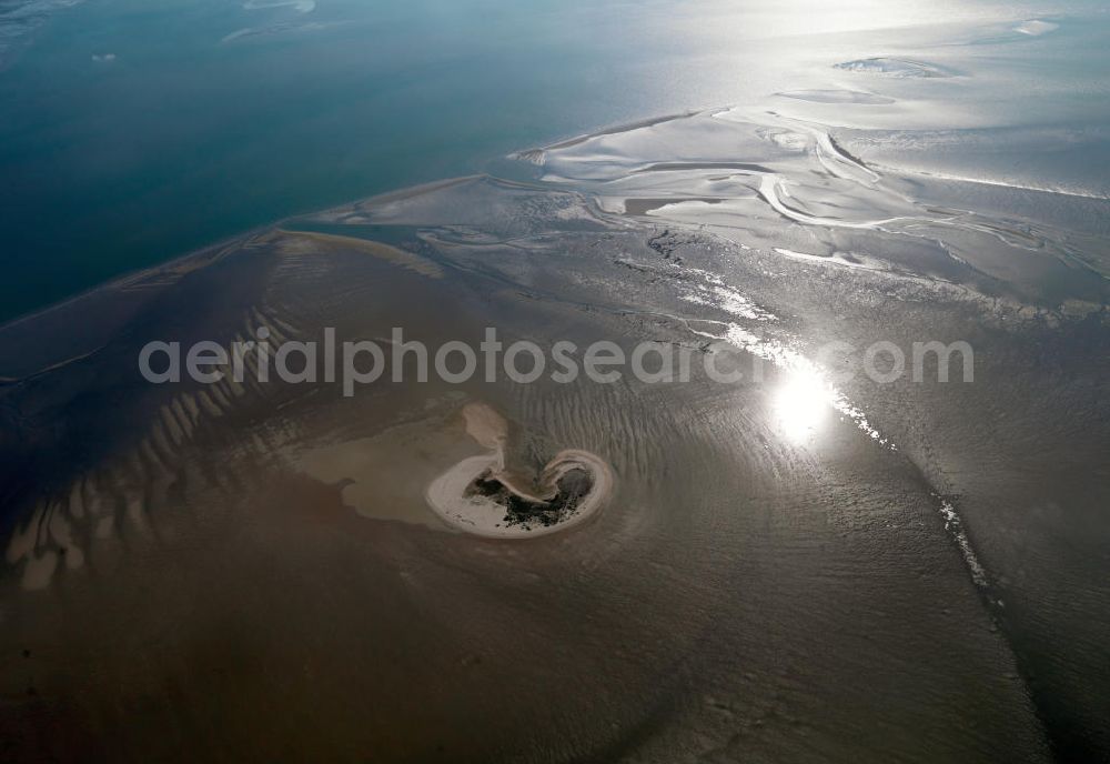 Norderney from the bird's eye view: View of the Lower Saxony Wadden Sea National Park of the same name at Norderney. He is a UNESCO World Heritage Site