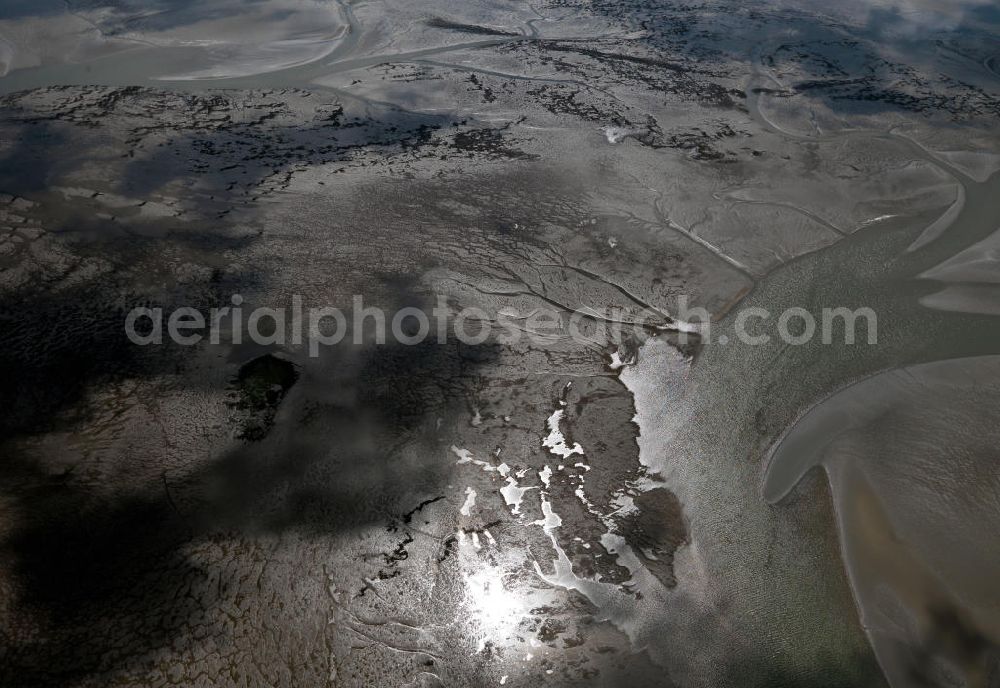 Norderney from above - View of the Lower Saxony Wadden Sea National Park of the same name at Norderney. He is a UNESCO World Heritage Site