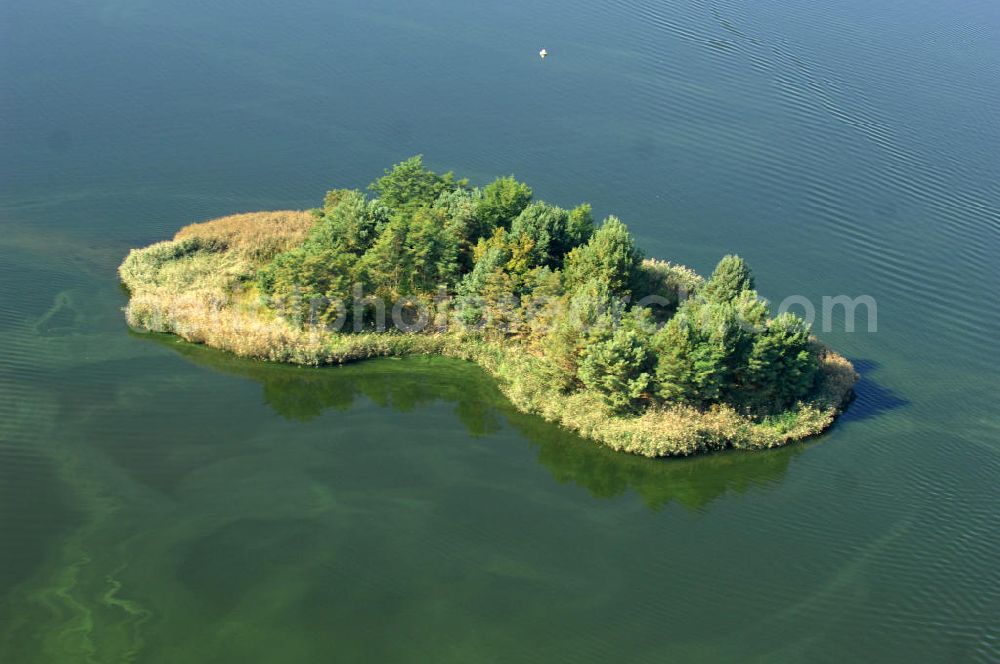 Aerial photograph Niegripp - Blick auf Inseln im Niegripper See. Niegripp ist ein Ortsteil der Kreisstadt Burg und liegt sieben Kilometer von Burg entfernt. Der See hat eine Fläche von 120 Hektar und wird als Naherholungsgebiet genutzt.