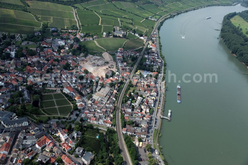 Aerial photograph Nierstein - Nierstein is a municipality in the district Mainz-Bingen, in Rhineland-Palatinate