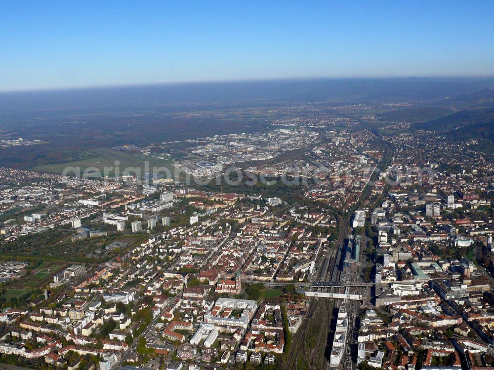 Freiburg from above - Blick auf den Nordteil von Freiburg.