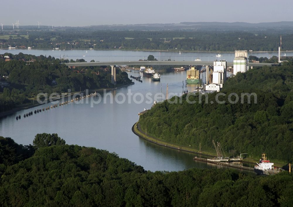 Aerial image Altenholz - Nord-Ostsee-Kanal in Altenholz im Bundesland Schleswig-Holstein