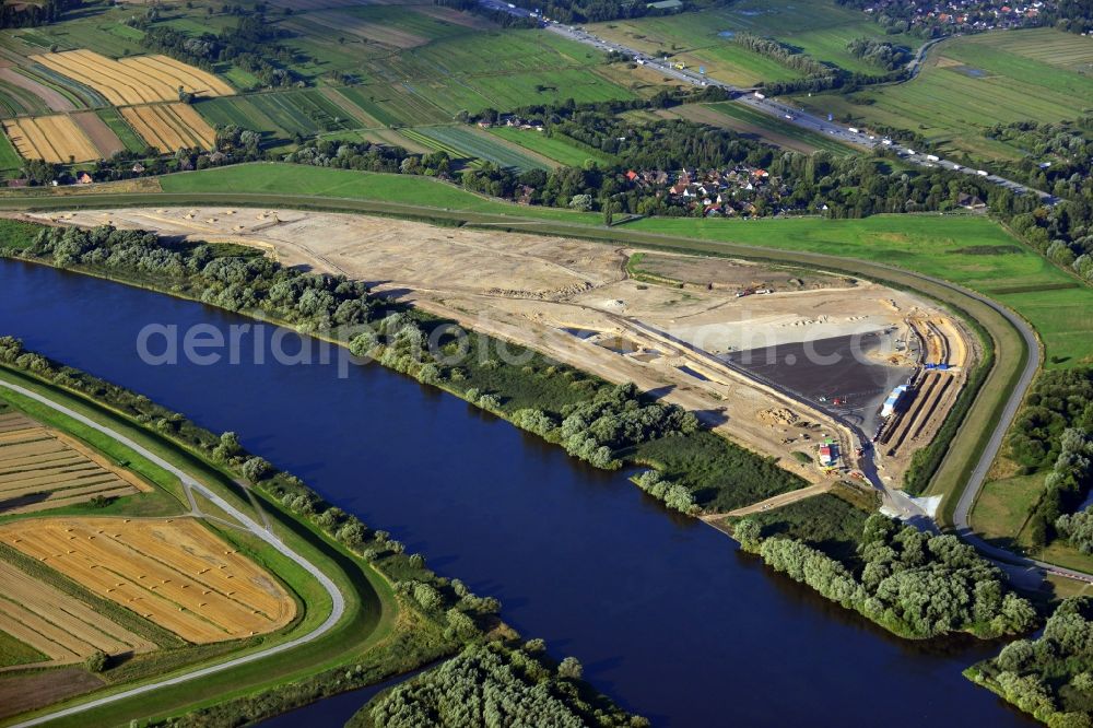 Aerial photograph Hamburg - View of the Norderelbe in Hamburg