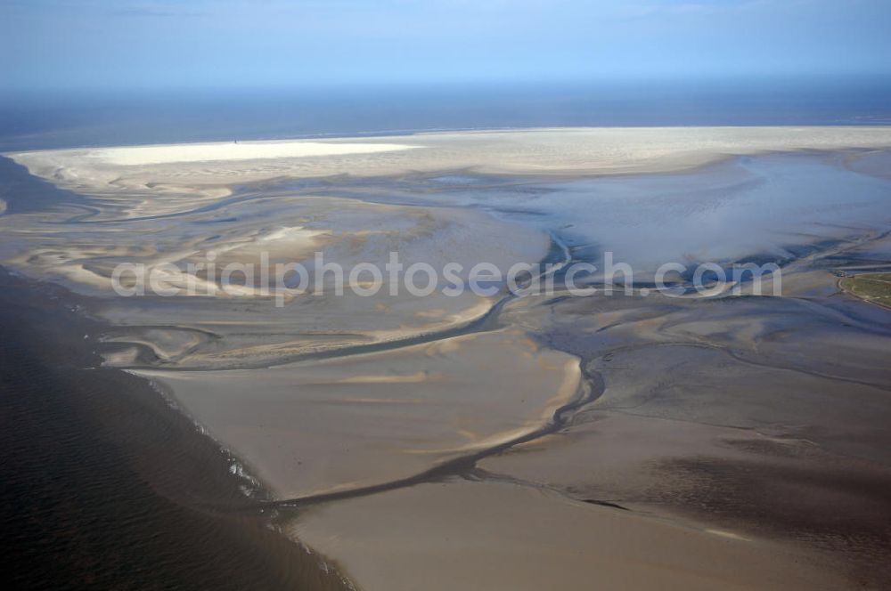 Aerial photograph Hallig Süderoog - Blick auf das nordfriesische Wattenmeer bei der Hallig Süderoog vor der Westküste von Schleswig-Holstein.