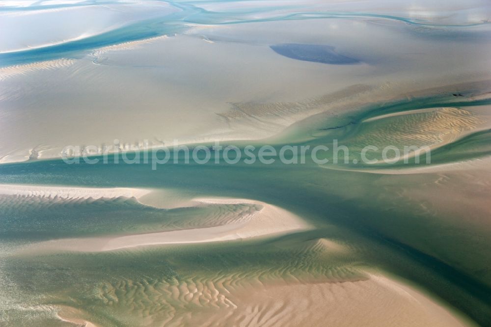 Dagebüll from above - North Friesa Wadden Sea in Schleswig-Holstein