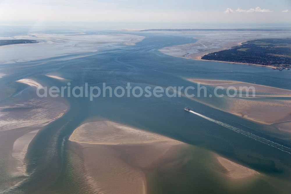 Aerial image Dagebüll - North Friesa Wadden Sea in Schleswig-Holstein