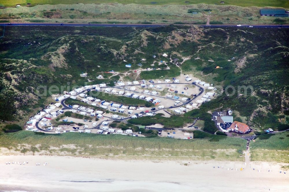 Hörnum/Sylt from above - 29/07/2012 Hörnum View the marina and campground Hörnum in Schleswig-Holstein