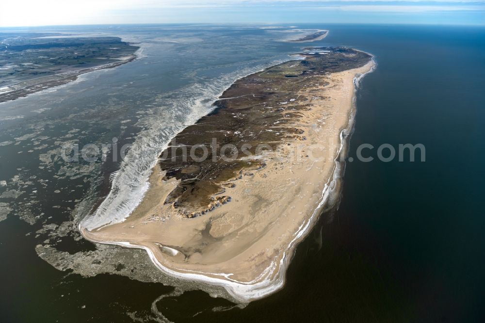 Norderney from the bird's eye view: Overall view of island Norderney in the state Lower Saxony