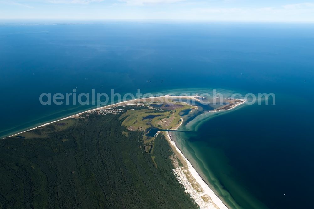 Born am Darß from above - Northern tip Darsser place to Born on the peninsula Zingst in Mecklenburg - West Pomerania