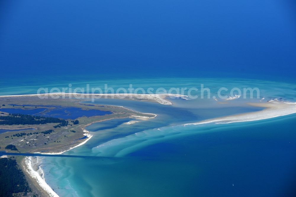 Born am Darß from above - Northern tip Darsser place to Born on the peninsula Zingst in Mecklenburg - West Pomerania