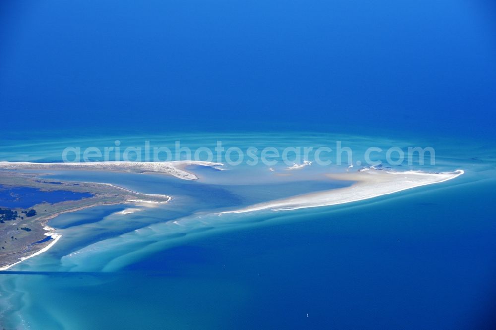 Born am Darß from the bird's eye view: Northern tip Darsser place to Born on the peninsula Zingst in Mecklenburg - West Pomerania