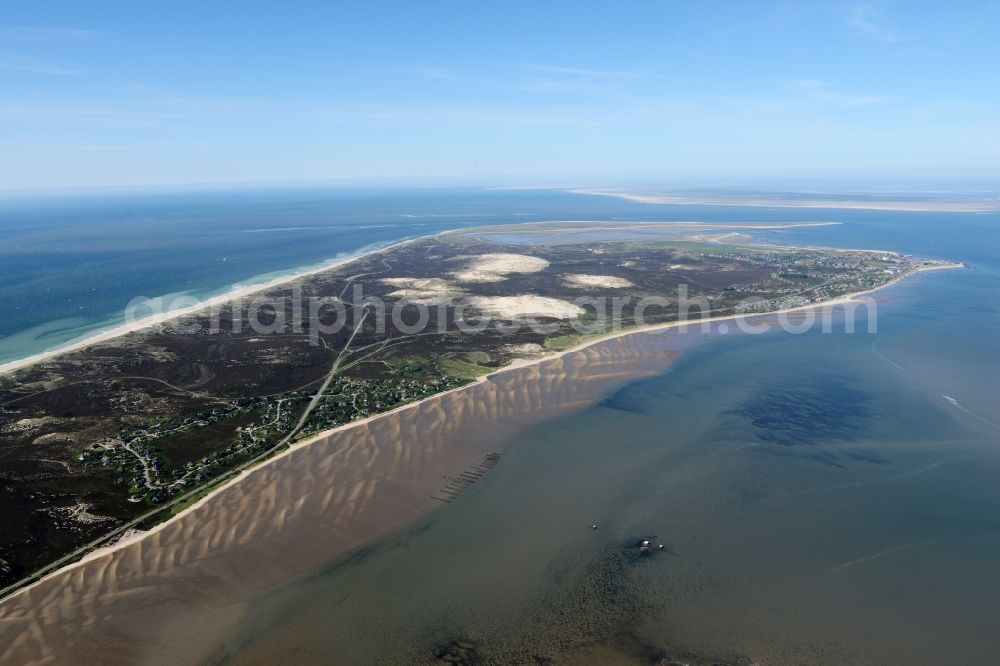 Sylt from above - Northern part of North Sea- island Sylt in the state Schleswig-Holstein