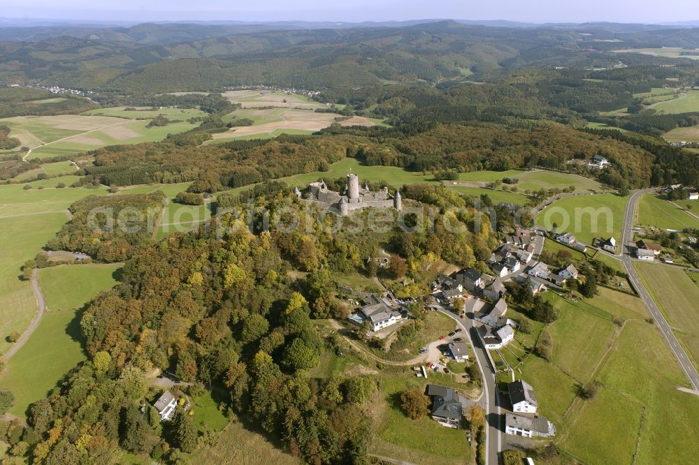 Aerial photograph Nürburg - View of the Nuerburg in the homonymous town in the state of Rhineland-Palatinate