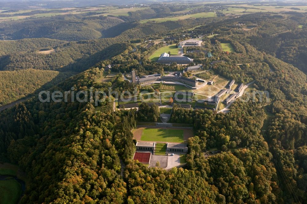Gemünd from the bird's eye view: View of the NS-Ordensburg Vogelsang near Gemuend in the state of North Rhine-Westphalia