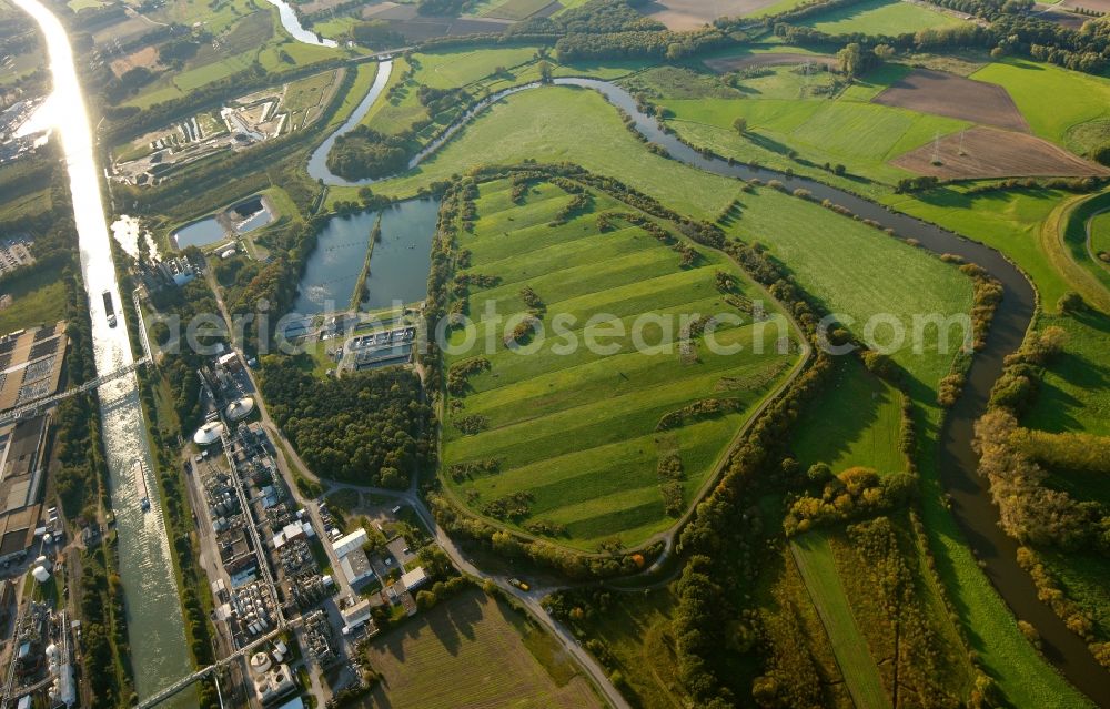 Marl from above - View of an agricultural area in Marl in the state North Rhine-Westphalia