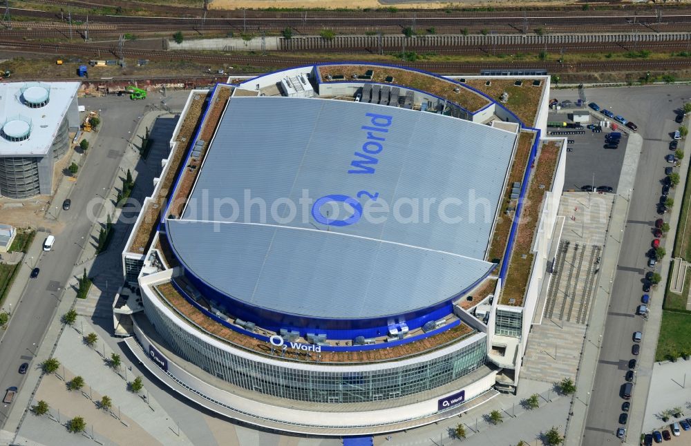 Berlin from above - View of the O2 World Arena in Berlin Friedrichshain