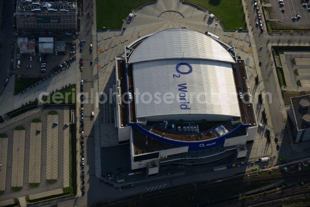 Berlin from above - View of the O2 World Arena in Berlin Friedrichshain