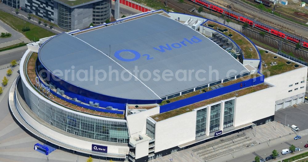 Berlin from the bird's eye view: View of the O2 World Arena in Berlin Friedrichshain