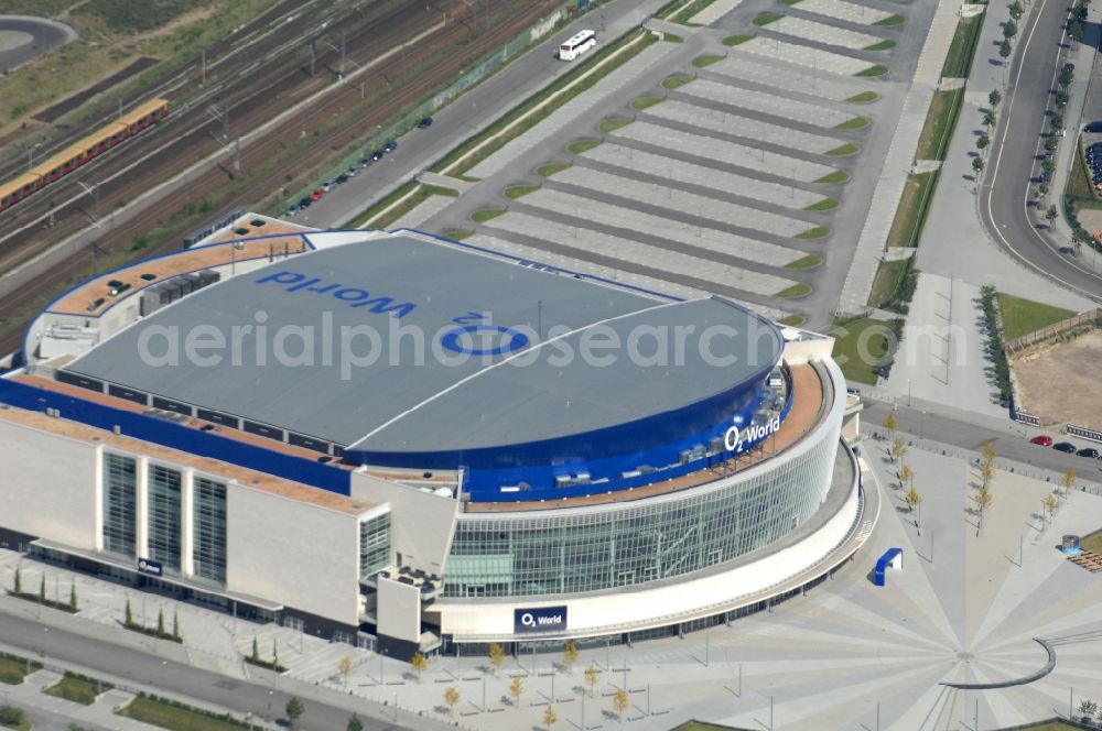 Berlin from the bird's eye view: View of the O2 World Arena in Berlin Friedrichshain