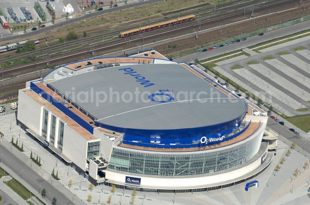 Berlin from above - View of the O2 World Arena in Berlin Friedrichshain