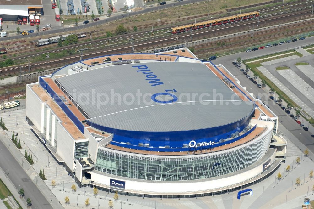 Berlin from the bird's eye view: View of the O2 World Arena in Berlin Friedrichshain