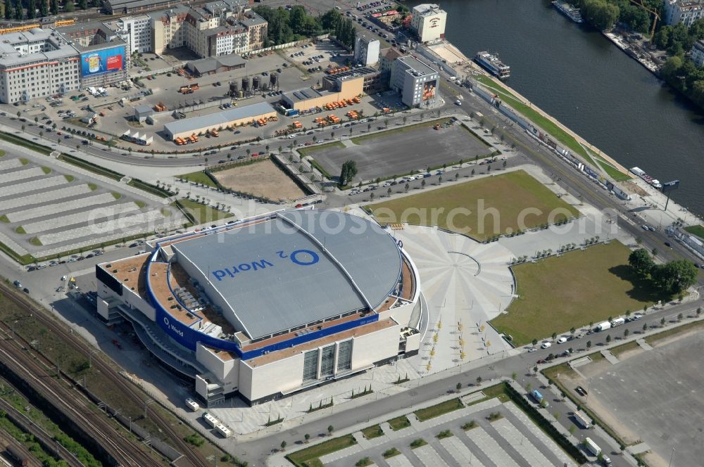 Berlin from the bird's eye view: View of the O2 World Arena in Berlin Friedrichshain