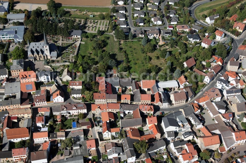 Aerial image Ober-Olm - View of Ober-Olm in Mainz-Bingen district in Rhineland-Palatinate