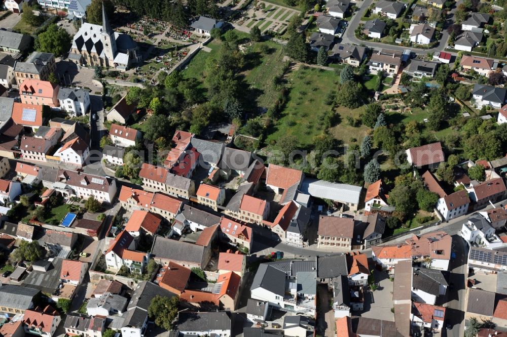 Ober-Olm from above - View of Ober-Olm in Mainz-Bingen district in Rhineland-Palatinate