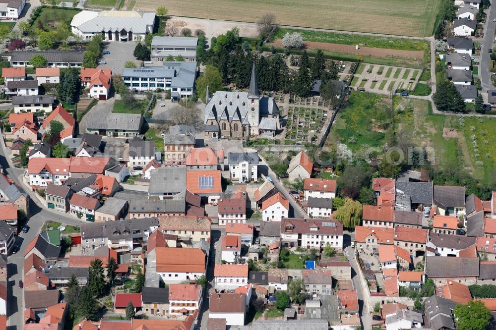 Ober-Olm from the bird's eye view: Community Ober-Olm in Rhineland-Palatinate