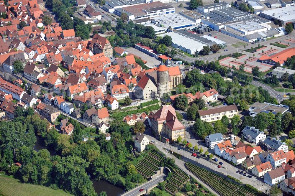 Besigheim from the bird's eye view: View of Obere Burg in Besigheim in Baden-Wuerttemberg