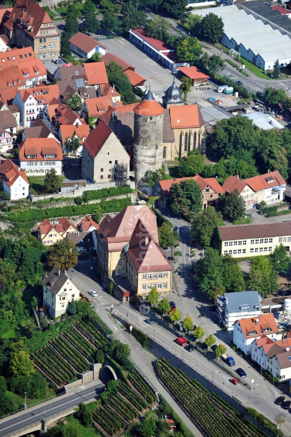 Aerial image Besigheim - View of Obere Burg in Besigheim in Baden-Wuerttemberg