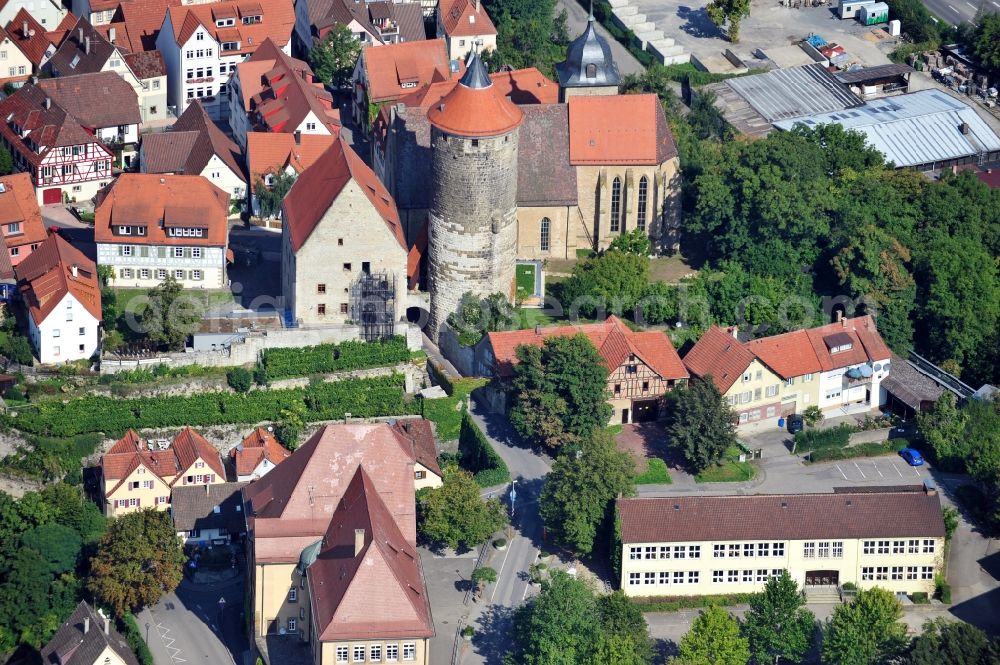 Aerial photograph Besigheim - View of Obere Burg in Besigheim in Baden-Wuerttemberg