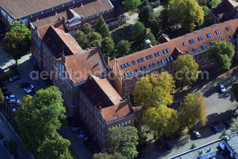 Strausberg from the bird's eye view: Oberstufenzentrum Maerkisch Oderland in Strausberg in the state of Brandenburg