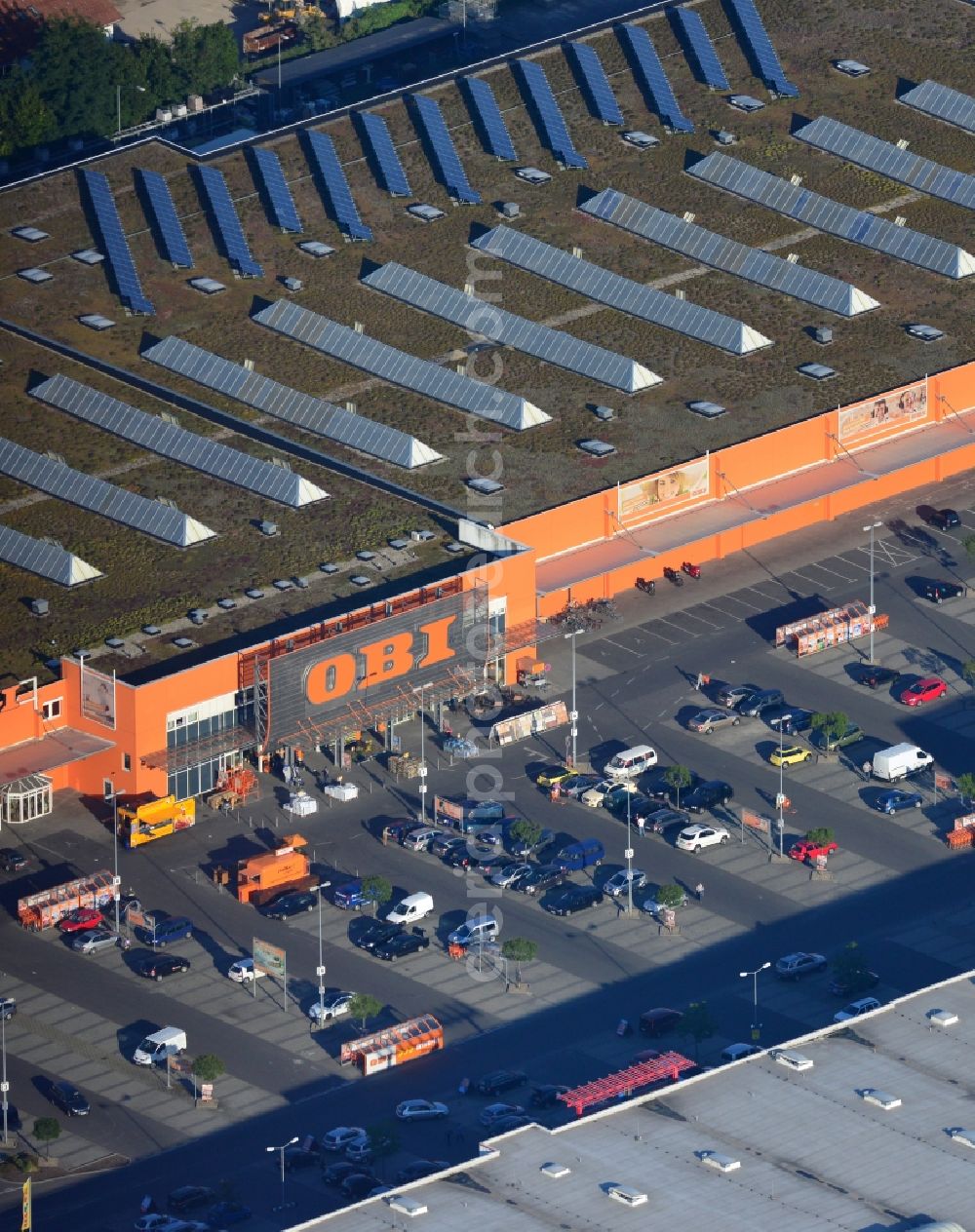 Aerial image Berlin Steglitz - OBI - construction market at Goerzallee in the district Steglitz in Berlin