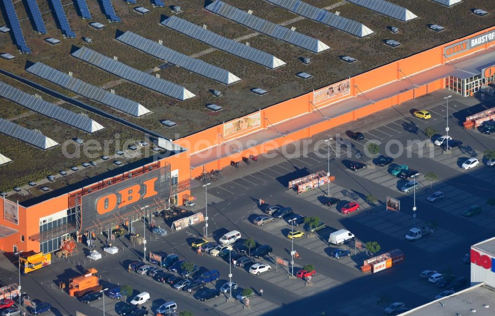 Aerial photograph Berlin Steglitz - OBI - construction market at Goerzallee in the district Steglitz in Berlin