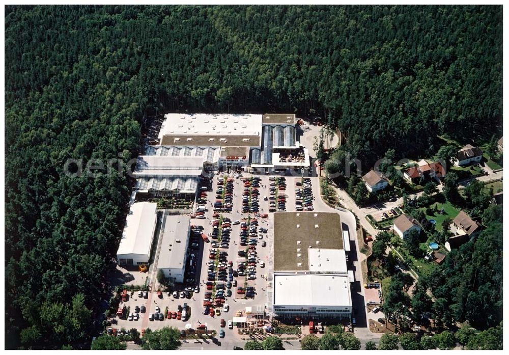 Hohen - Neuendorf / BRB from above - OBI - Baumarkt an der Schönfließer Straße 25i in 16540 Hohen Neuendorf / BRB.