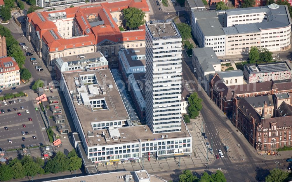 Frankfurt (Oder) from above - View of the Odertower in Frankfurt (Oder) in Brandenburg