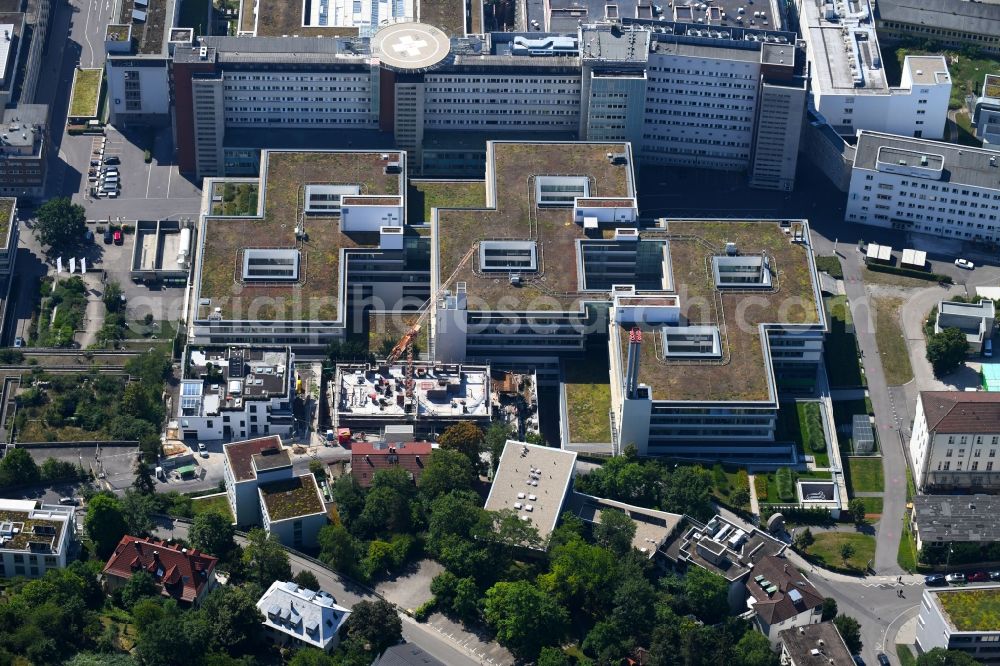 Aerial image Stuttgart - Hospital grounds of the Clinic Klinikum Stuttgart - Olgahospital - Frauenklinik Klinikum Stuttgart on Kriegsbergstrasse in Stuttgart in the state Baden-Wurttemberg, Germany