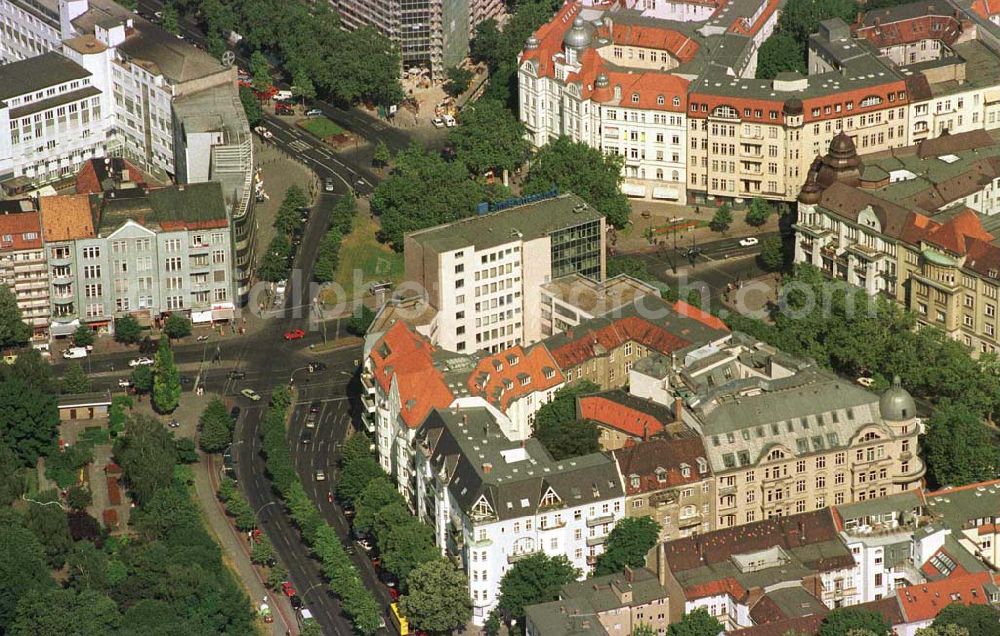 Berlin - Charlottenburg from above - Olivaer Platz