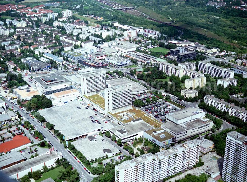 München from the bird's eye view: Olympia - Einkaufszentrum am Olympiagelände in München.