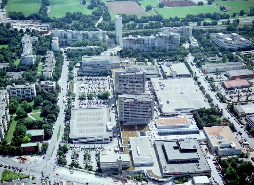 Aerial photograph München - Olympia - Einkaufszentrum am Olympiagelände in München.