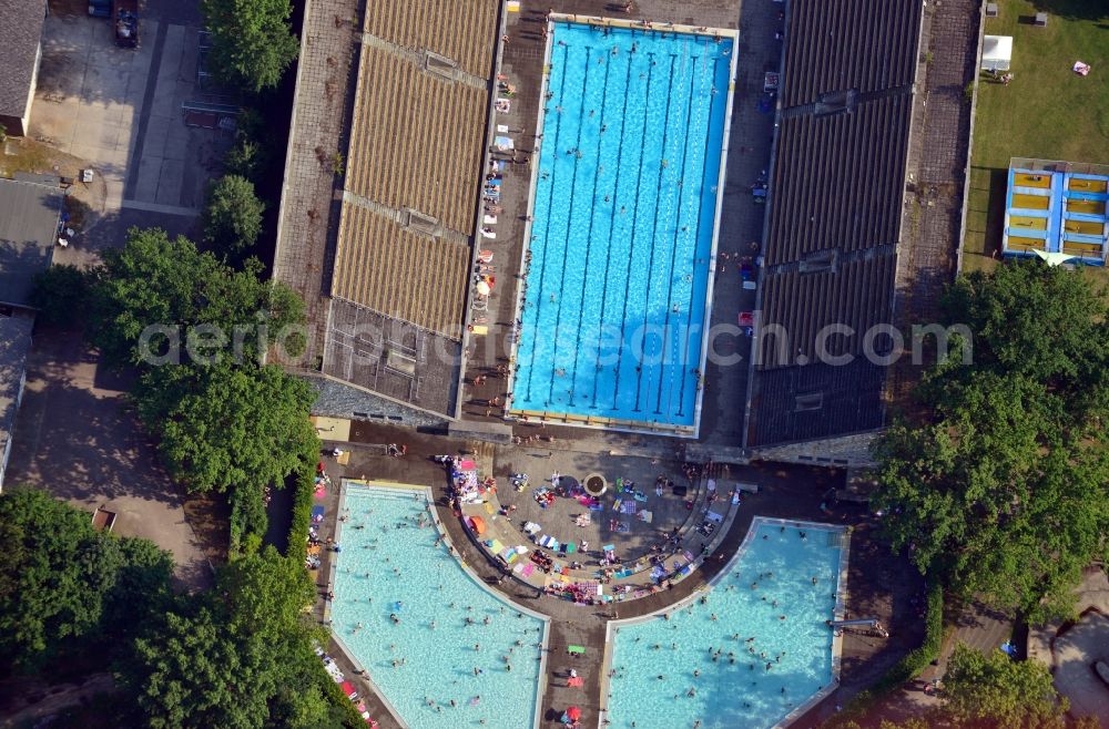 Berlin OT Westend from above - View of the Olympiapark Schwimmstadion in the district of Westend in Berlin