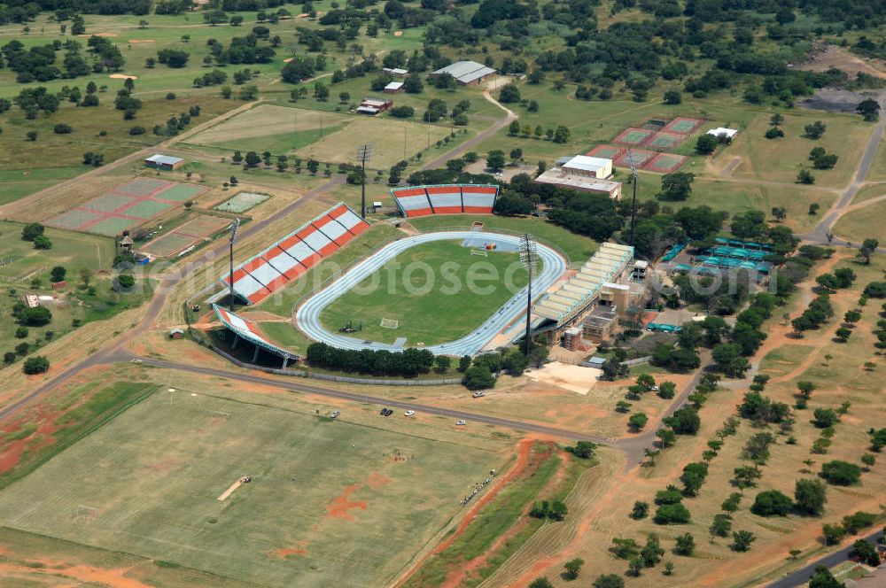 Aerial image Rustenburg - Blick auf das Olympia Stadion im Olympiapark. The Olympia Stadium in the Olimpia Sports Complex, is a multi-purpose stadium in Rustenburg.