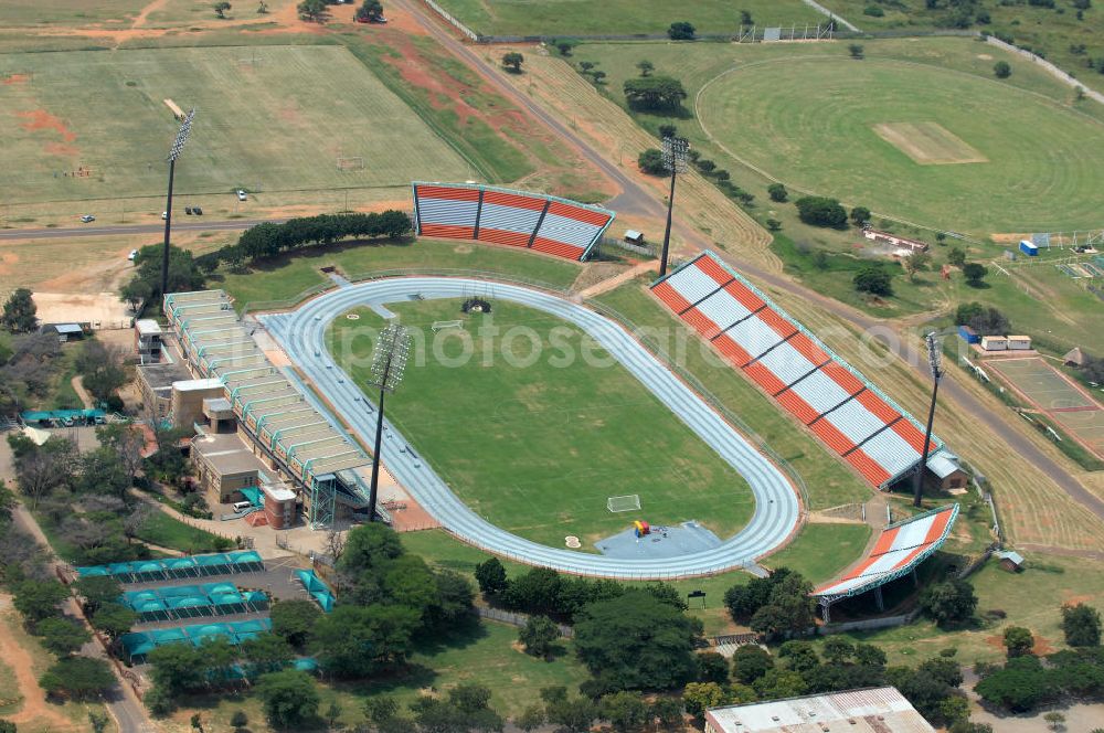 Aerial image Rustenburg - Blick auf das Olympia Stadion im Olympiapark. The Olympia Stadium in the Olimpia Sports Complex, is a multi-purpose stadium in Rustenburg.