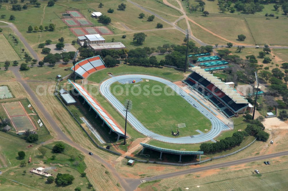 Aerial image Rustenburg - Blick auf das Olympia Stadion im Olympiapark. The Olympia Stadium in the Olimpia Sports Complex, is a multi-purpose stadium in Rustenburg.