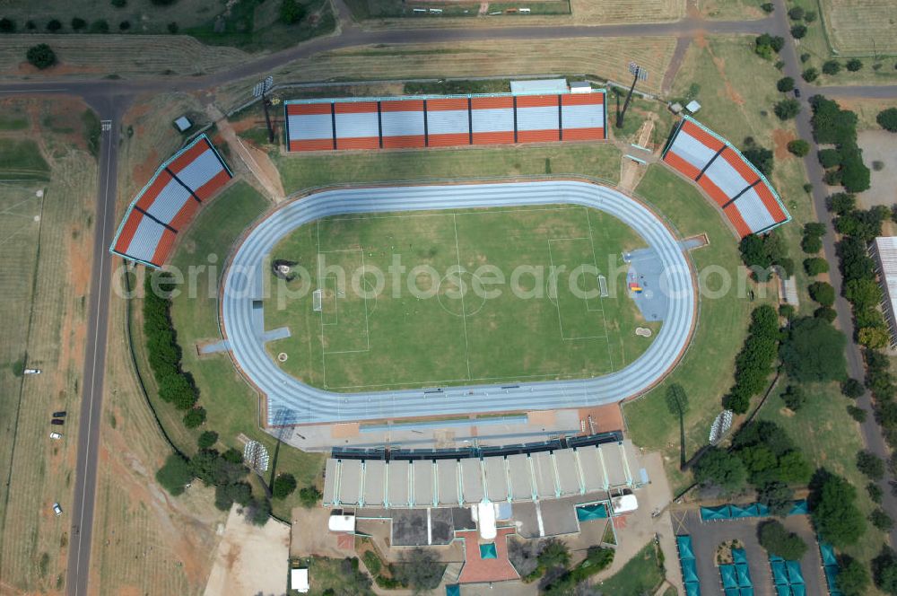 Aerial image Rustenburg - Blick auf das Olympia Stadion im Olympiapark. The Olympia Stadium in the Olimpia Sports Complex, is a multi-purpose stadium in Rustenburg.